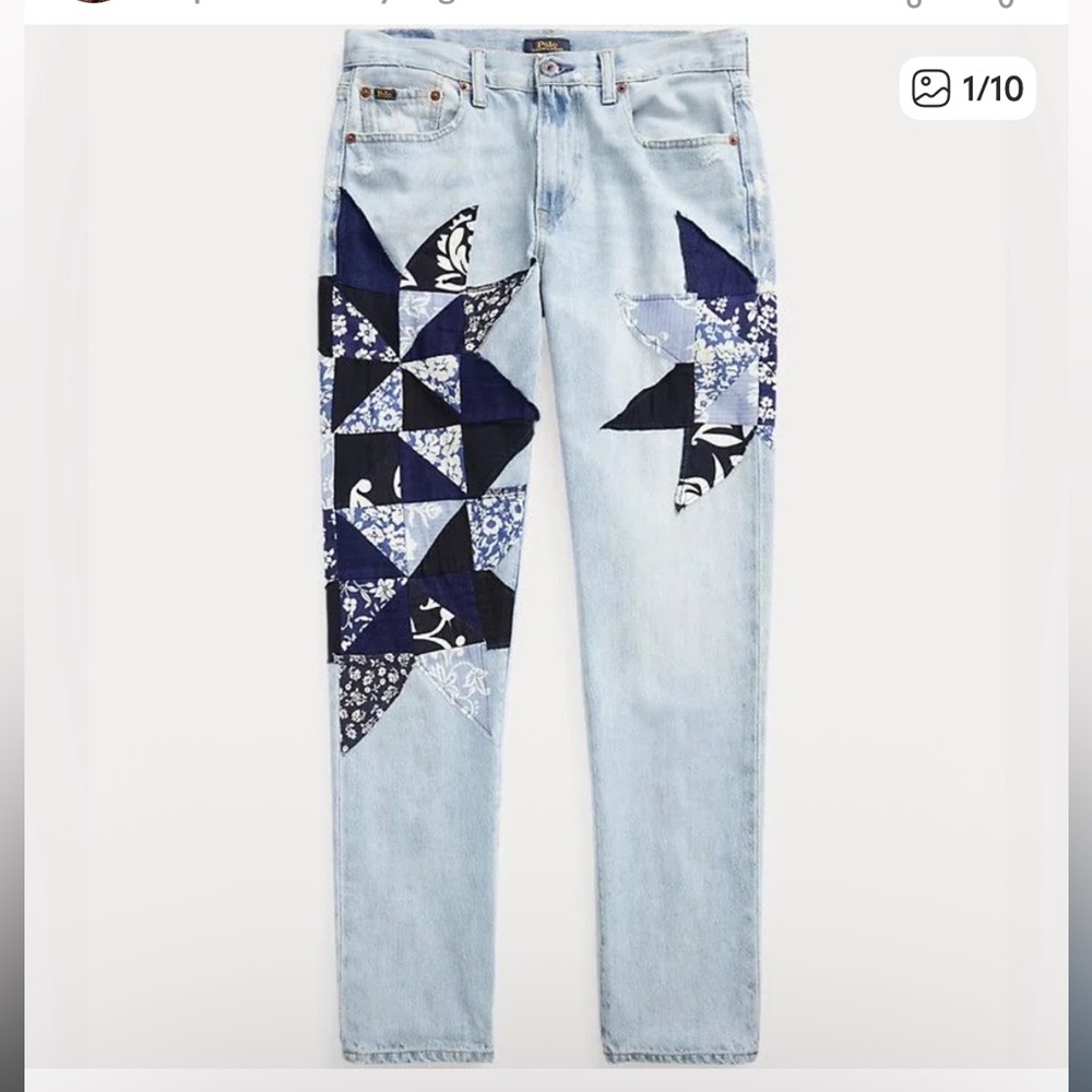 LIKE NEW Polo by Ralph Lauren Avery Patchwork Boyfriend Jeans sz 26